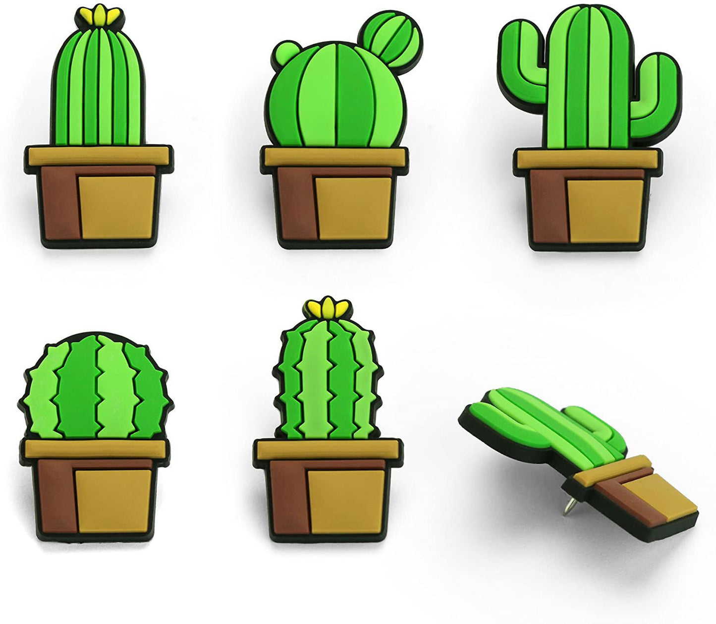 Mustard -Cactus Push Pins