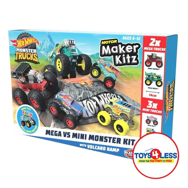 Hotwheels Monster Trucks Mega Vs Mini Monster Kit