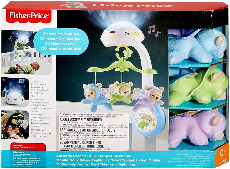 Fisher price butterfly dreams cot mobile best sale