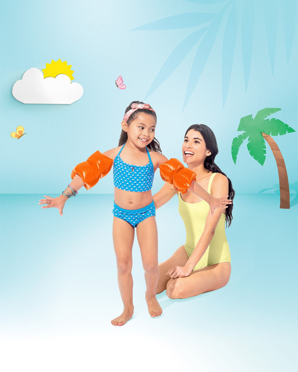 Intex Orange Inflatable Arm Band Floaties