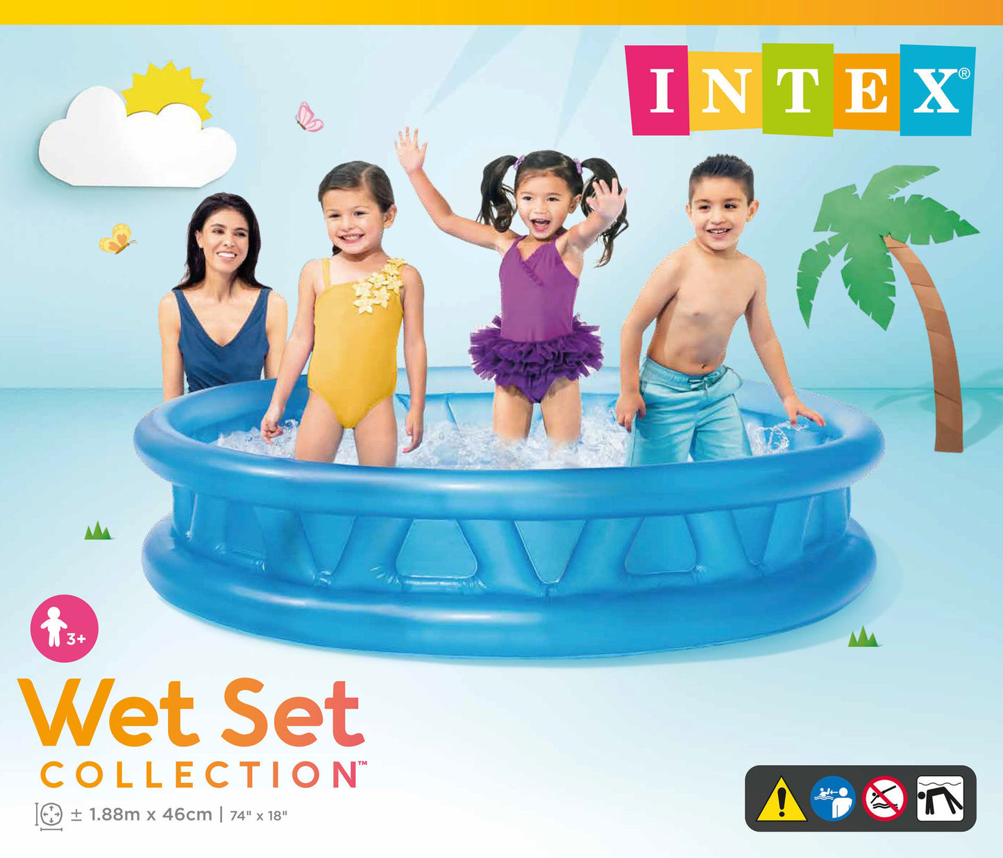 Intex Soft Side Inflatable Pool (1.88 x 46cm)