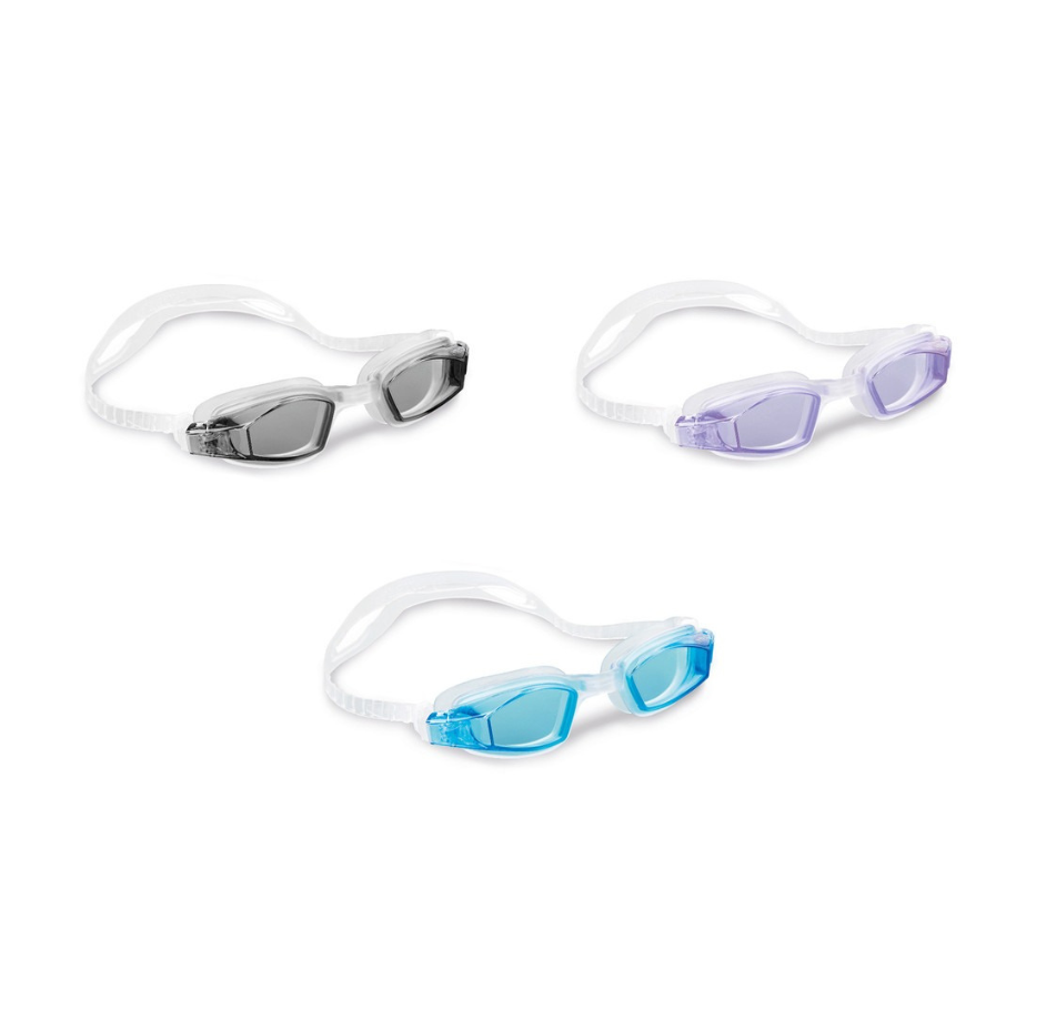 Intex Aqua Flow Free Style Sport Swimming Goggles (Ages: 8+ / Assorted)