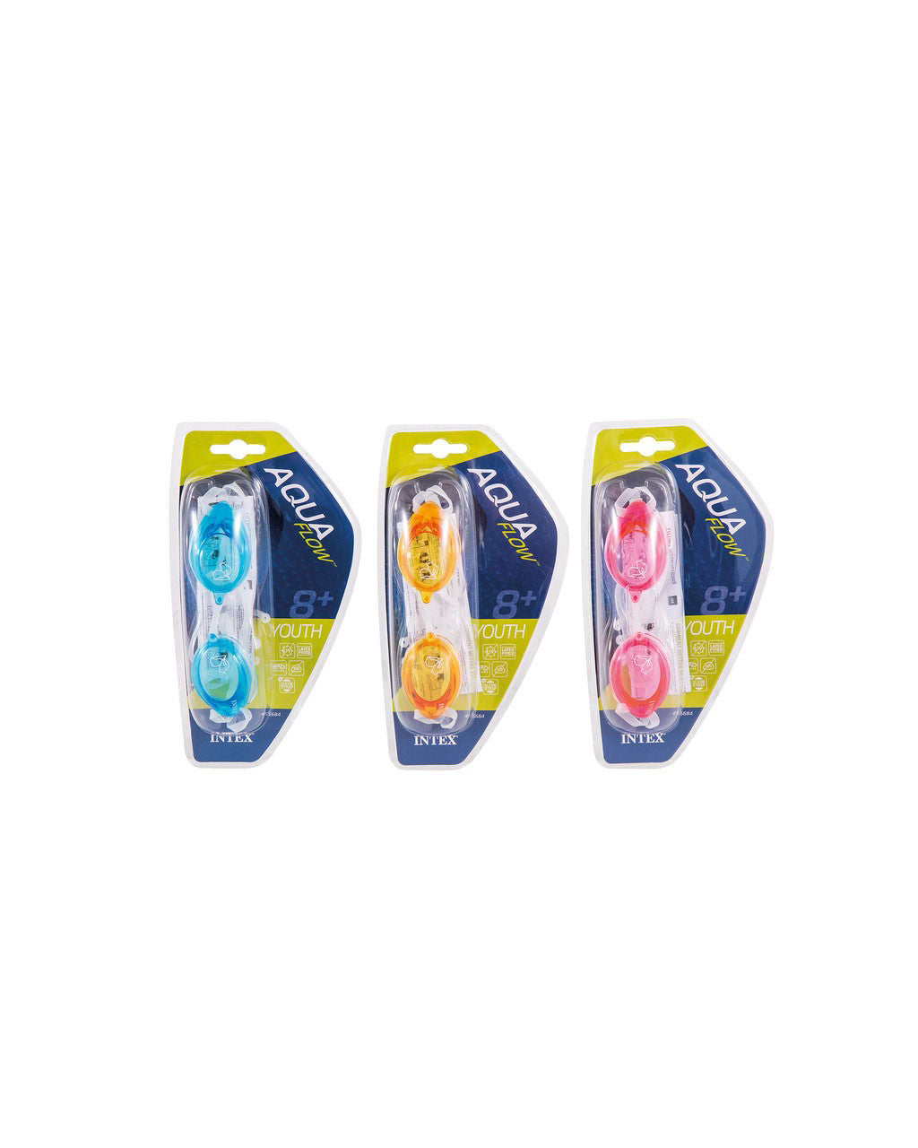 Intex Aqua Flow Sport Relay Swimming Goggles (Age: 8+ / Assorted)