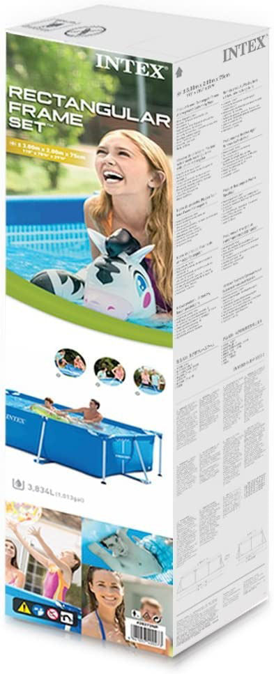 Intex Agp Pool Set Rectangular (3.00 x 2.00 x 0.75m Without Filter)