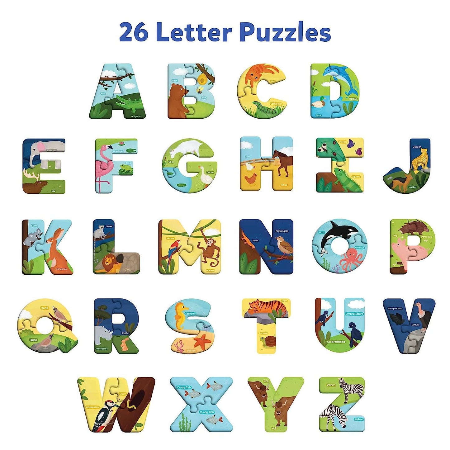 Skillmatics The Animal Alphabet (52 Pieces)