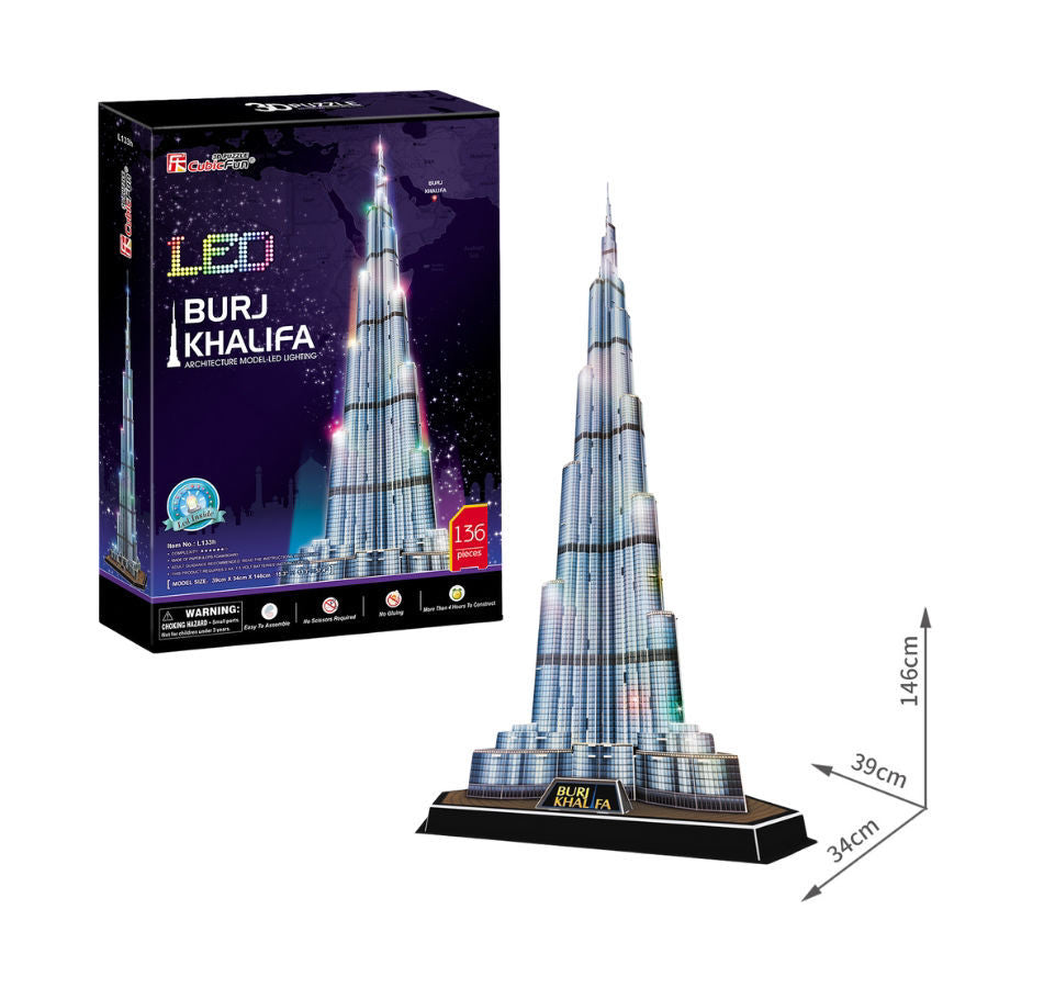 Cubicfun Led Burj Khalifa 3D Puzzle