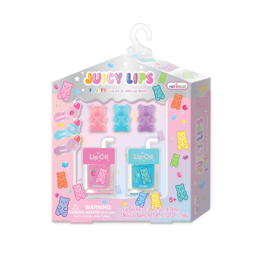 Juicy Lips Fruity Lip Oil & Mini Lip Balms