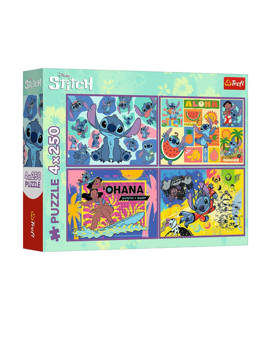 Lilo & Stitch Puzzle 4 x 250 Pieces