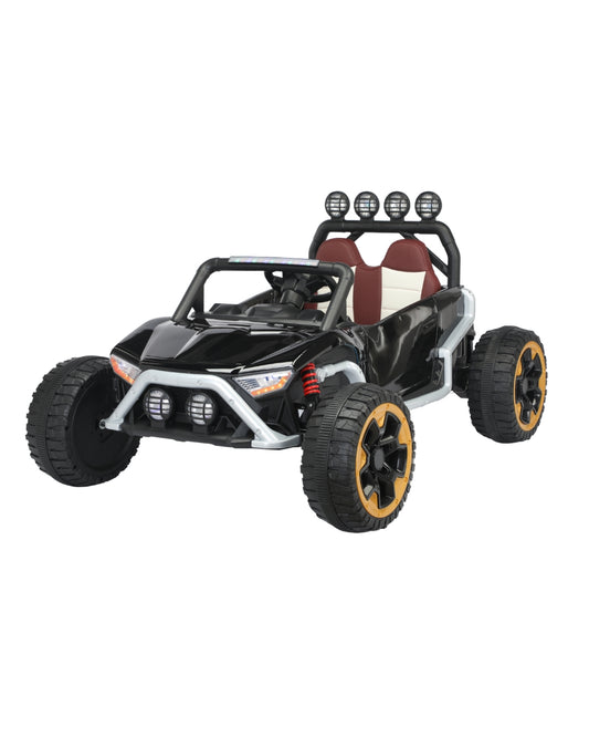 12V Rechargeable Buggy Car with RC (Black)
