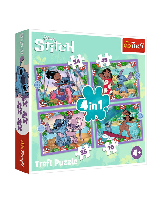 Crazy Day Lilo And Stitch 4 In 1 Puzzle