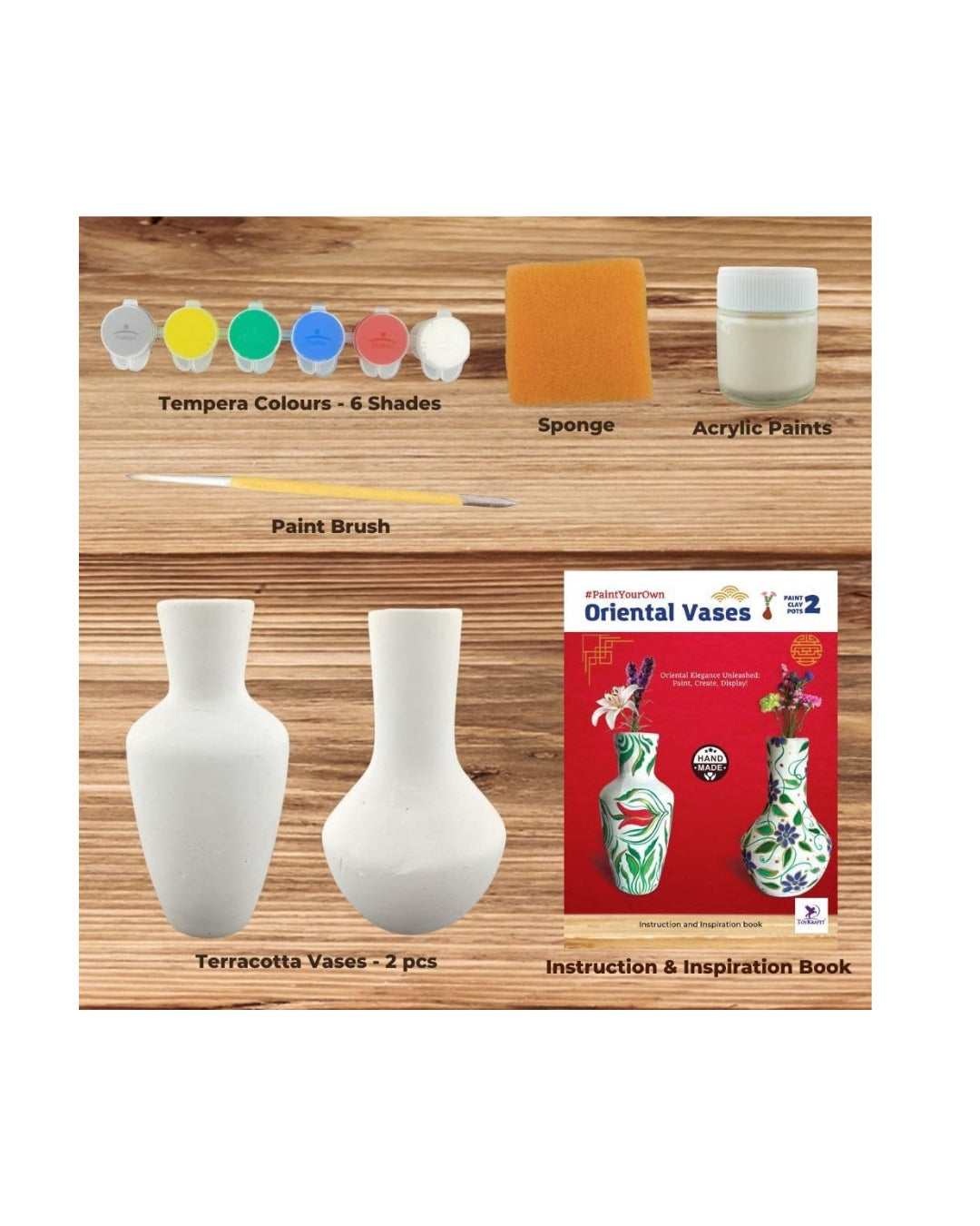 Paint Your Own Oriental Vases