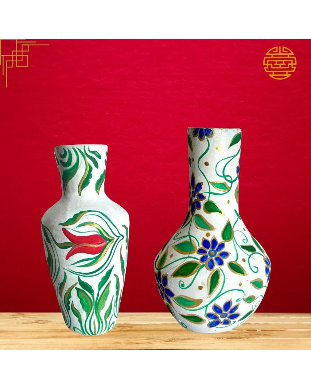 Paint Your Own Oriental Vases