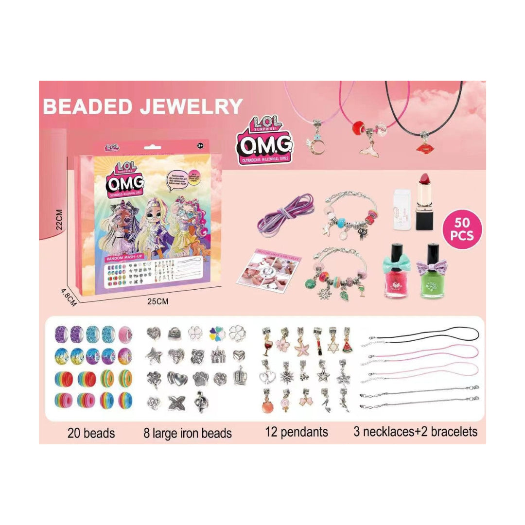LOL Diy Iron Piece Beaded And Nail Polish Lipstick