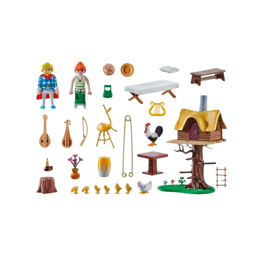 Playmobil Asterix Cacofonix with Treehouse