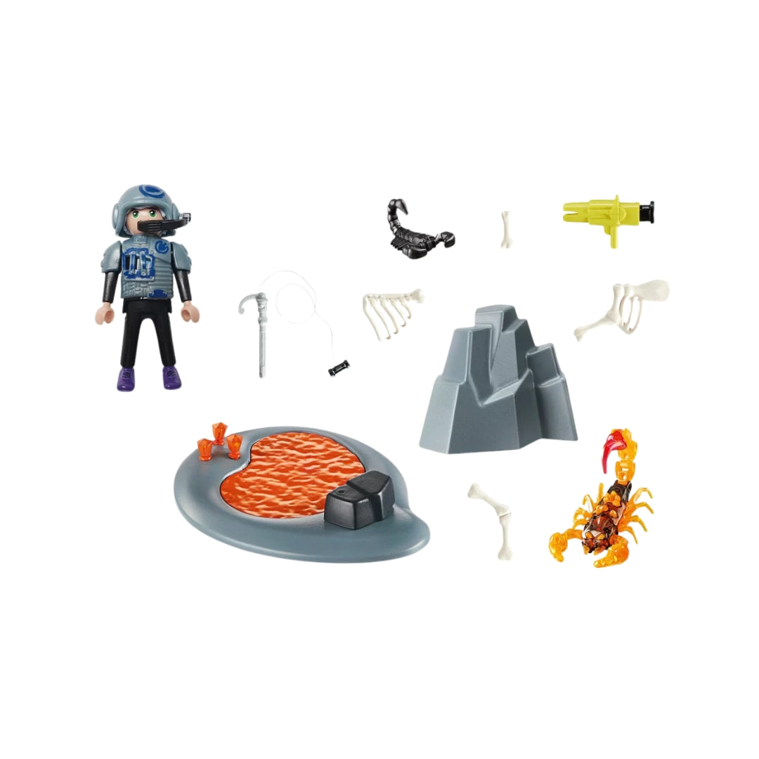 Playmobil Dino Rise Fire Scorpion Starter Pack