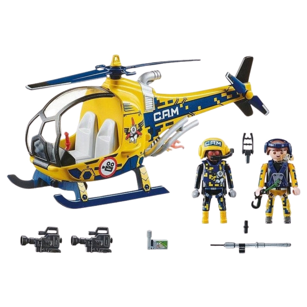 Air Stuntshow Helicopter and Filming Crew