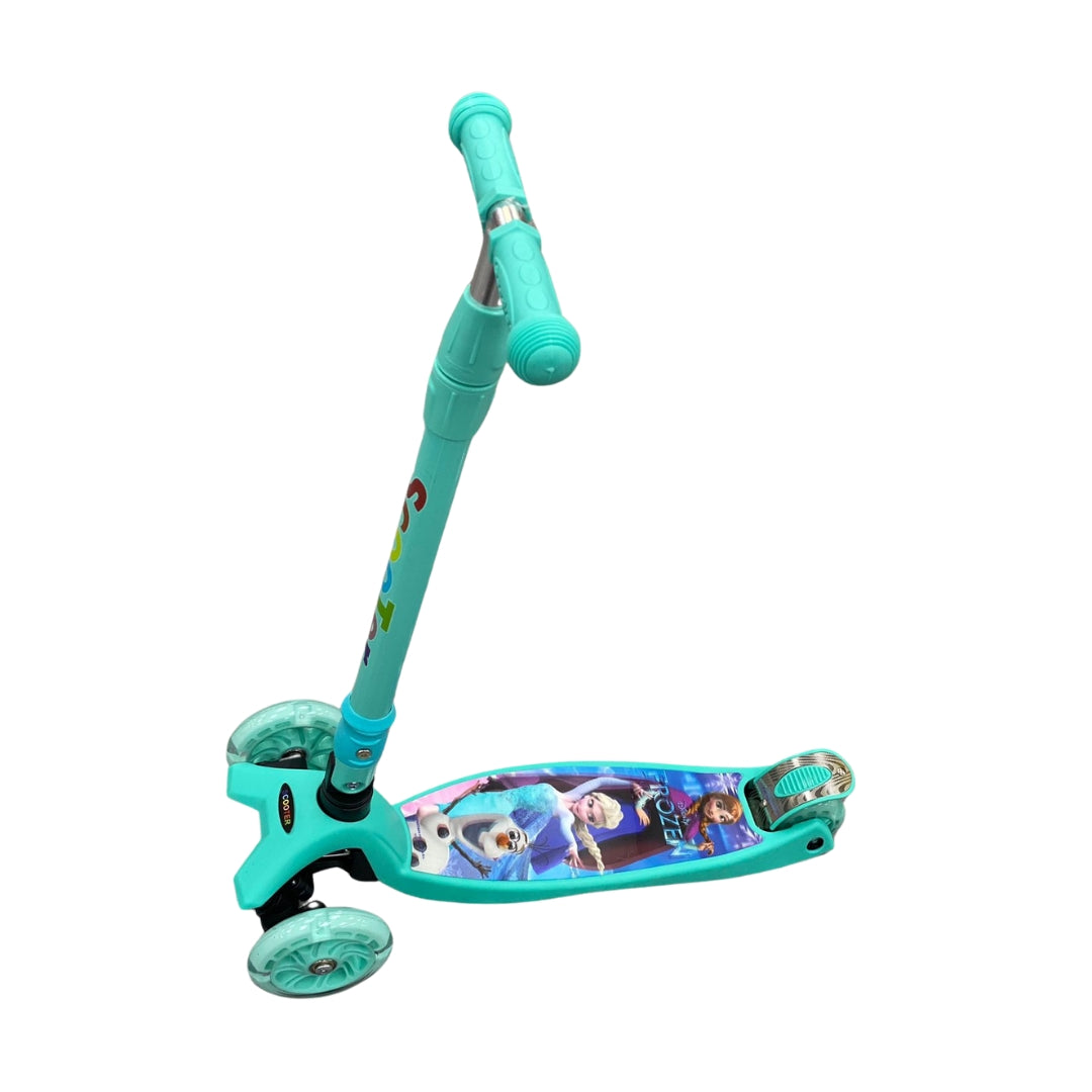 Disney Frozen Foldable Scooter Blue & Green