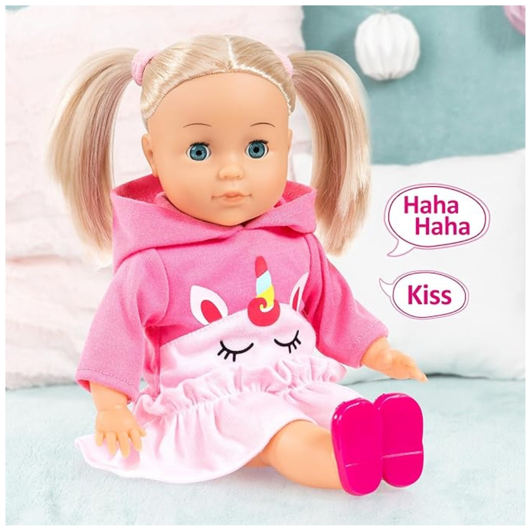 Bayer My Little Sister Baby Doll with Kiss & Laugh Sounds