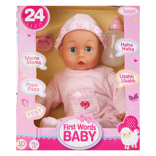 Bayer First Words Baby – 38 cm Interactive Doll