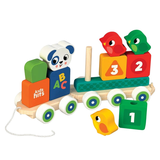 Kids Hits Wooden Stack & Go Train
