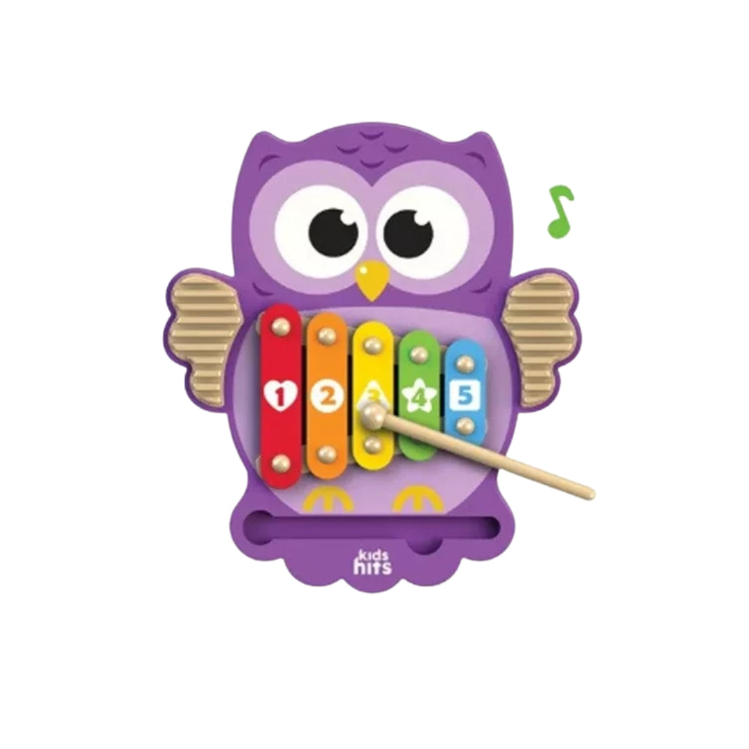 Kids Hits Xylophone Wooden Owl