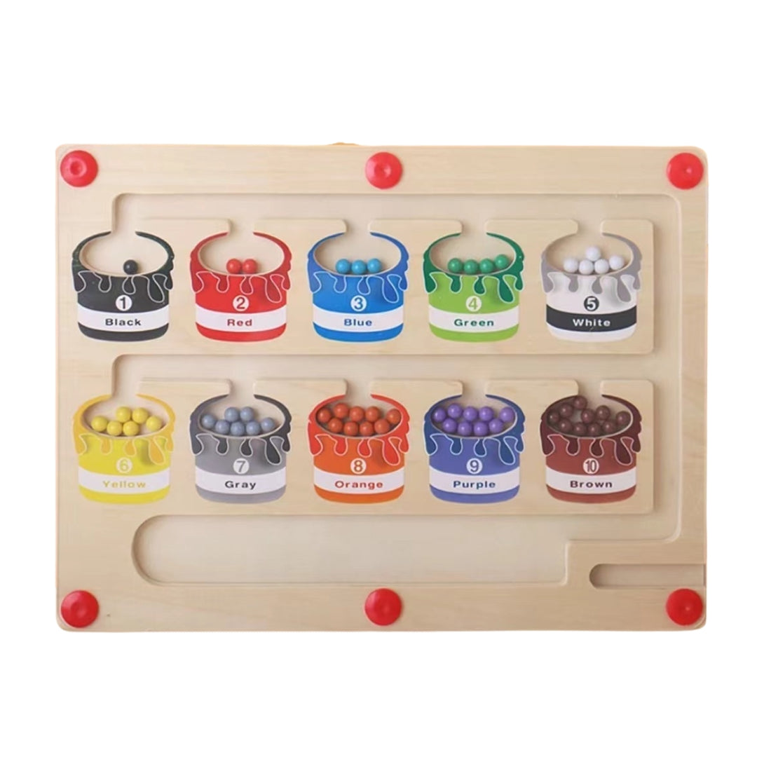 Magnetic Color and Number Maze