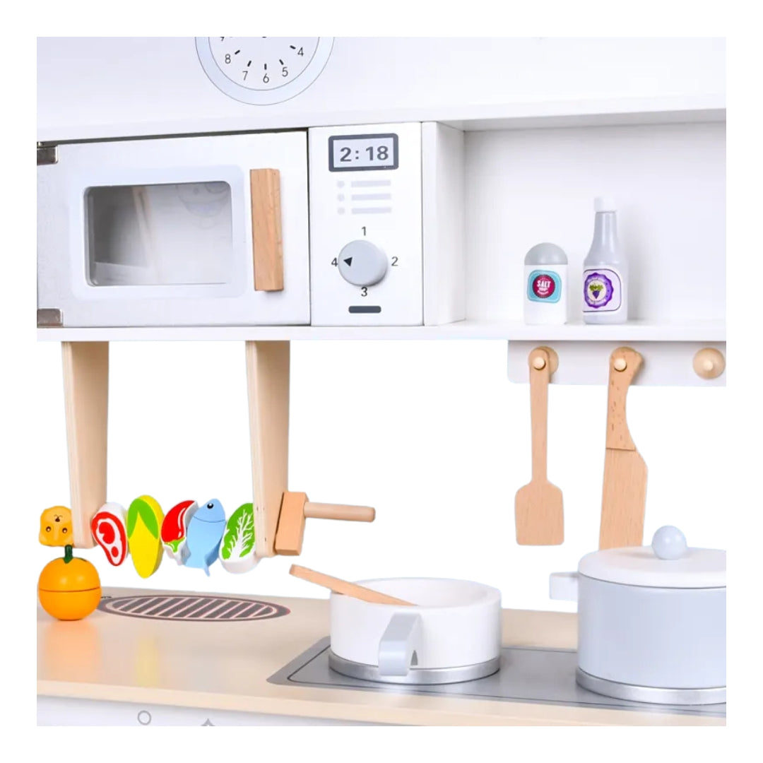Wooden Kitchen Playset with Accessories