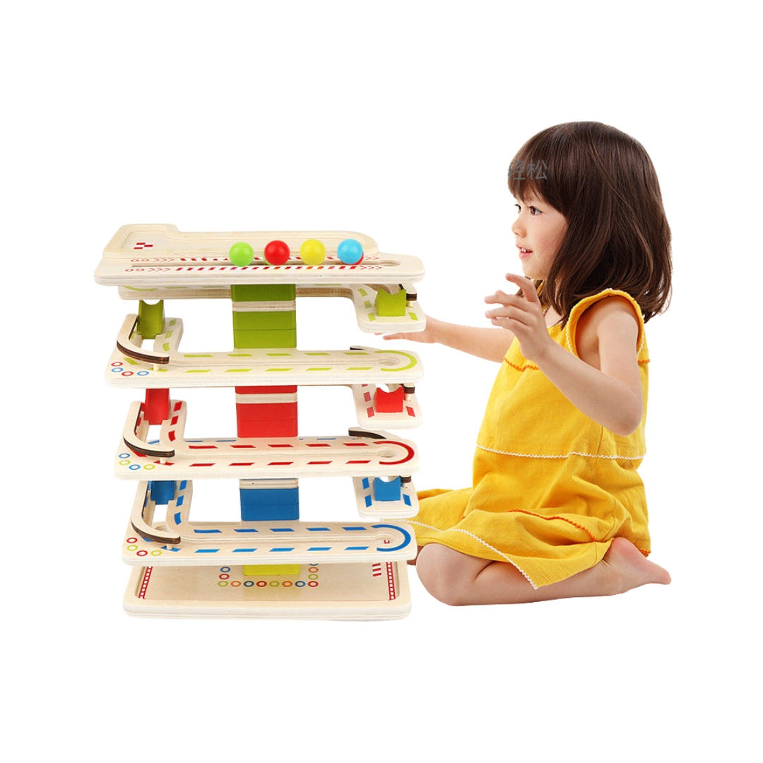 Wooden Marble Run Tower