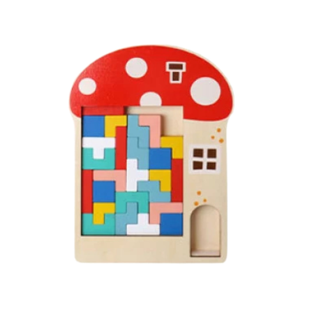 Tetris-Style Wooden Puzzles