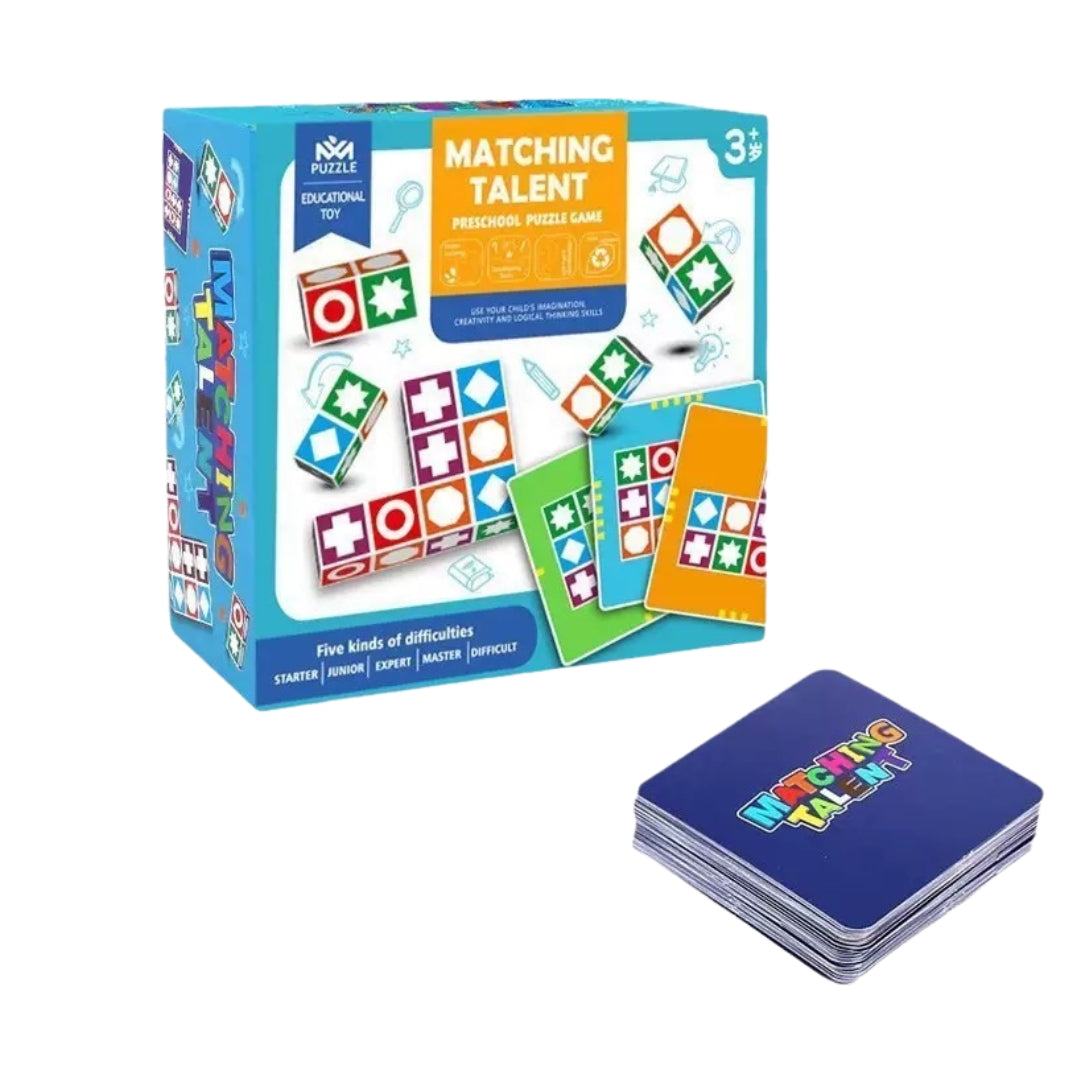 Wooden Pattern Matching Game