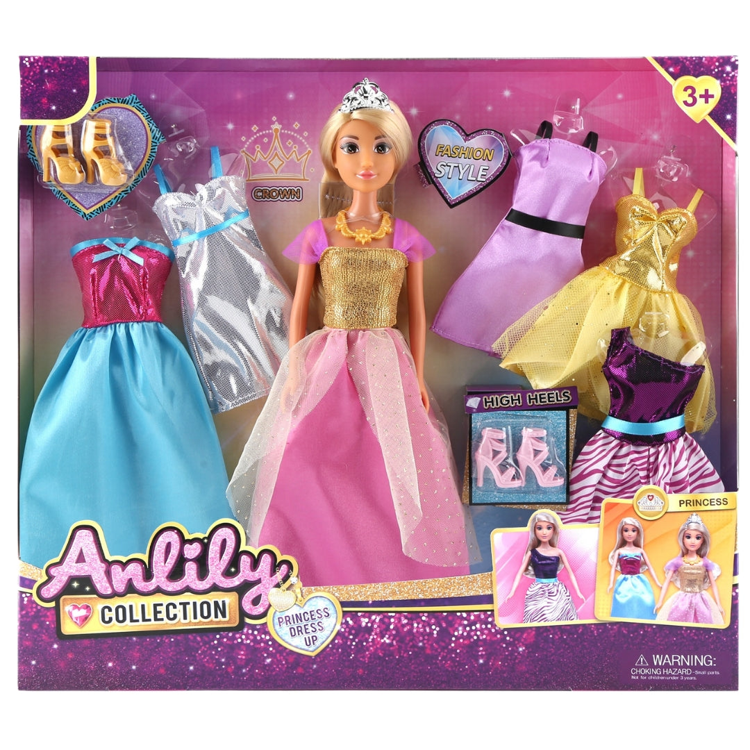 Anlily Collection Princess Dress Up Doll Set