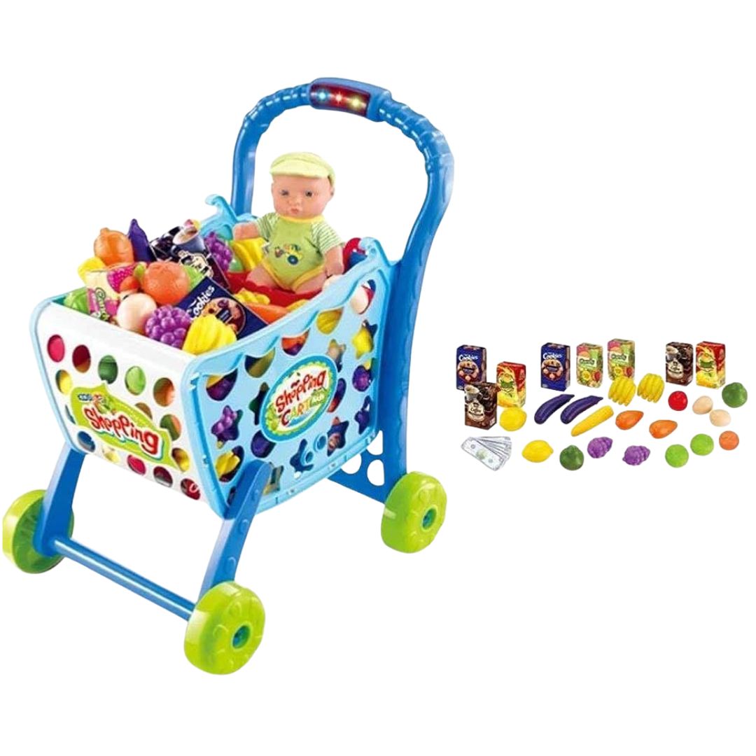 Kids Shopping Cart Set