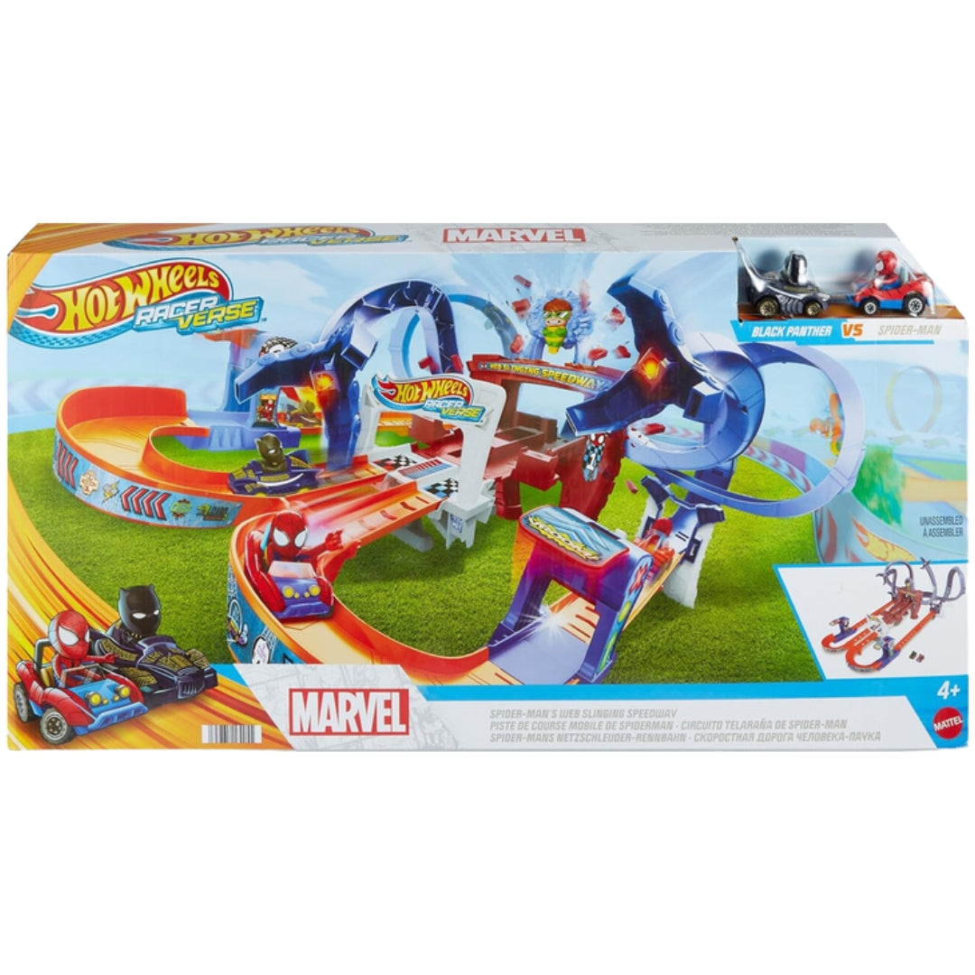 Hot Wheels Spider-Man vs. Black Panther Track Set
