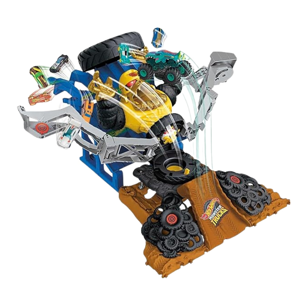 Hot Wheels Mega-Wrex vs. Crushzilla Takedown Set