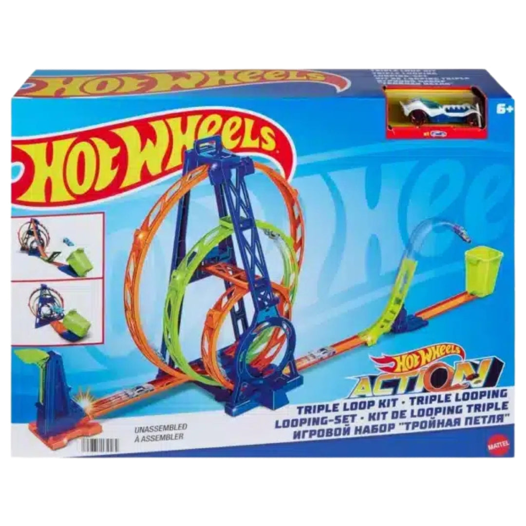 Hot Wheels Action Triple Loop Kit with Car