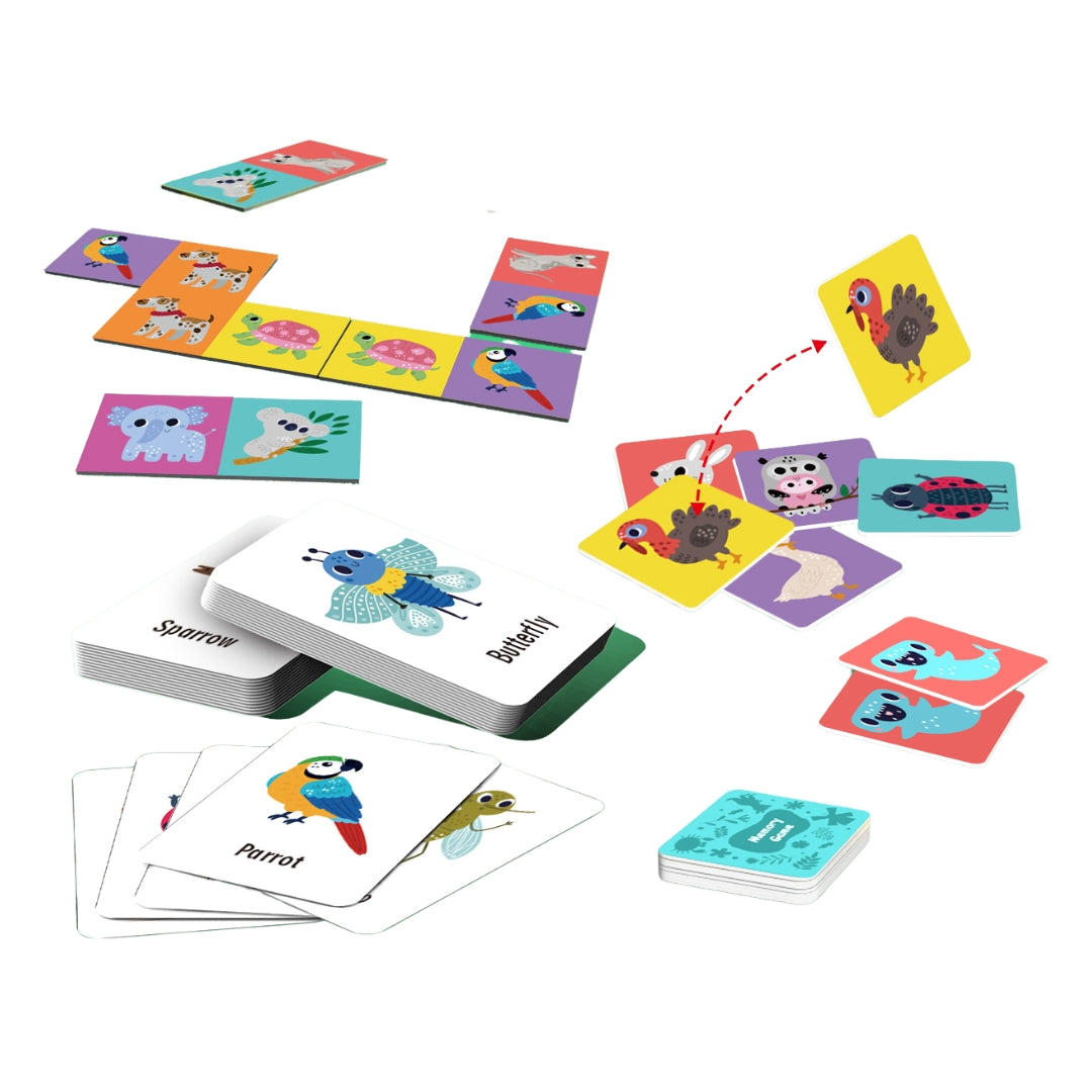 4-in-1 Animal Funny Games Set
