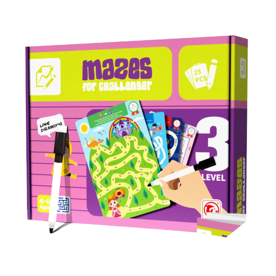 Maze Activity Cards Set 25 Pieces