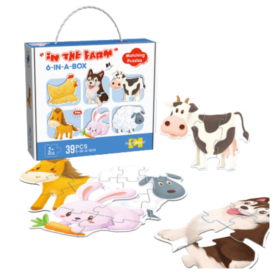 6-in-1 In The Farm Matching Puzzles