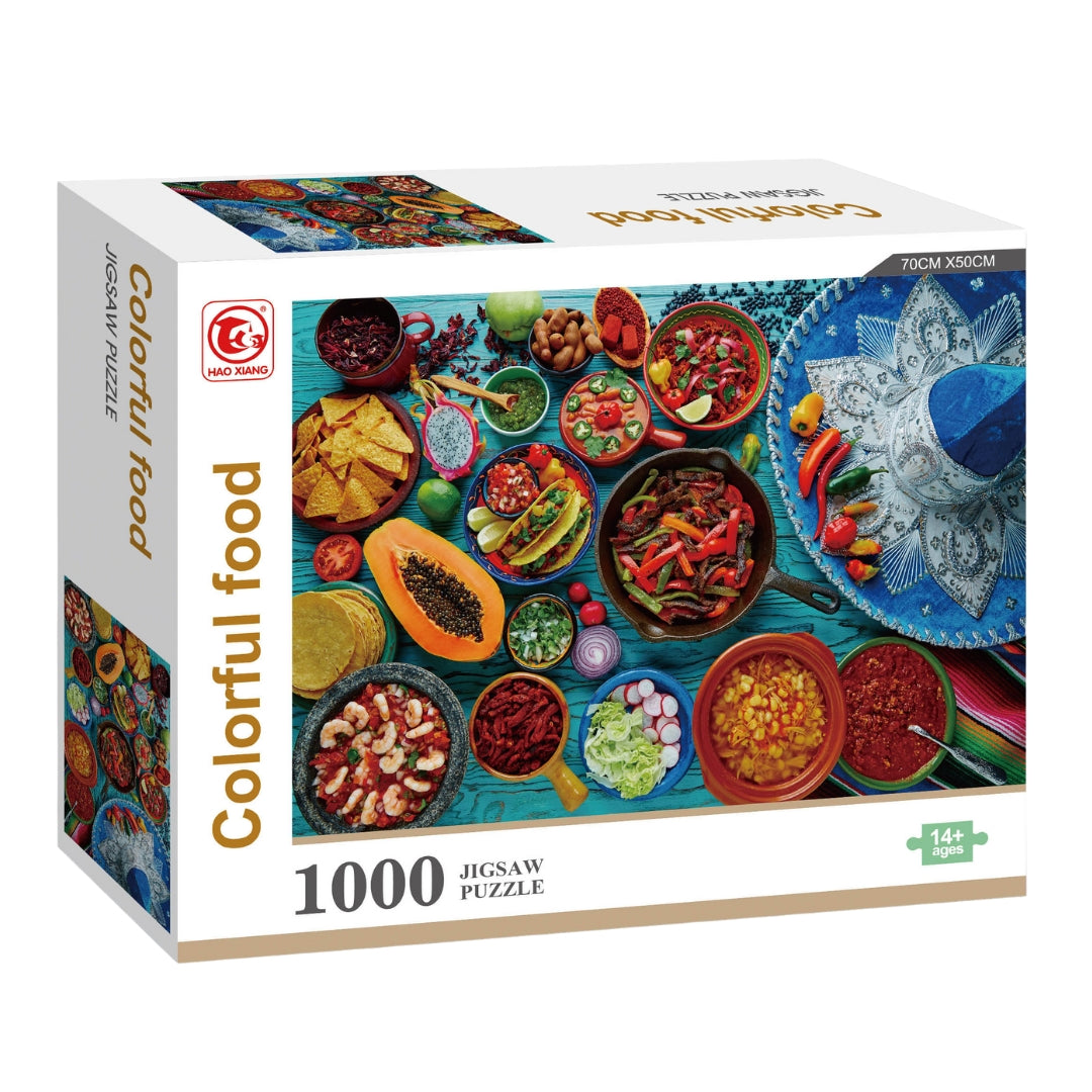 Colorful Food 1000-Piece Puzzle