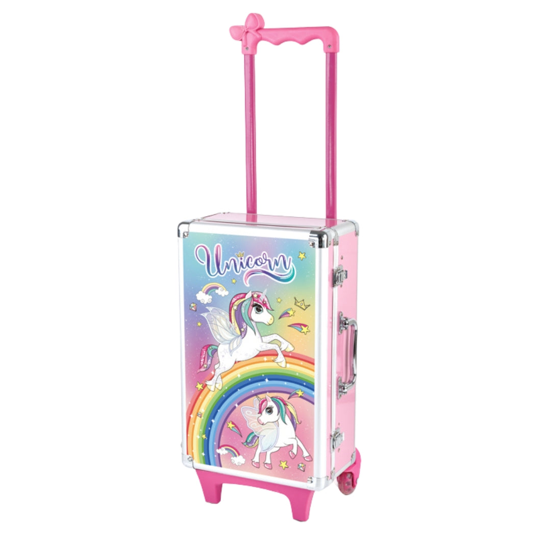 Unicorn Kids Makeup Trolley Set