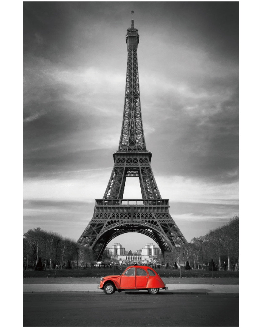 Eiffel Tower Black & White Puzzle