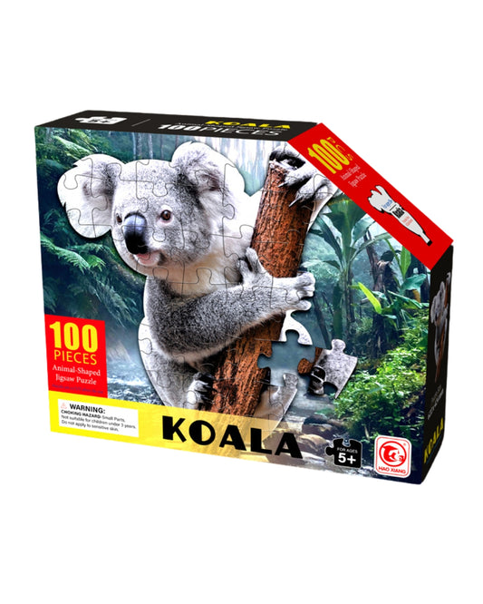 Koala Animal-Shaped Puzzle 100 Pieces