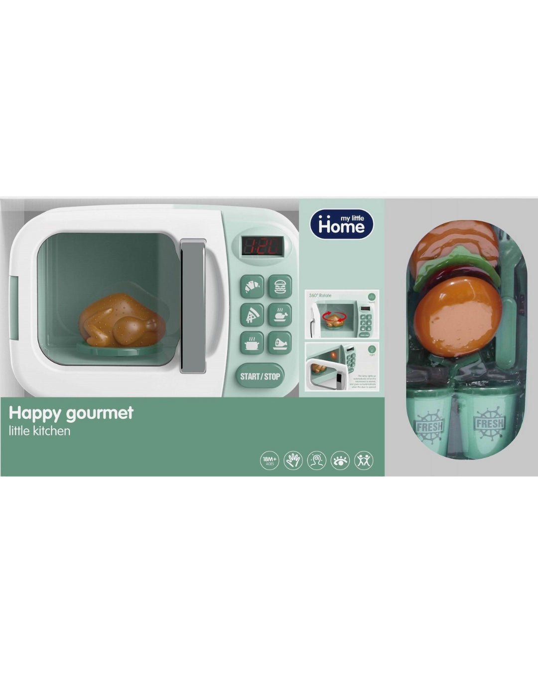 Happy Gourmet Little Kitchen Microwave Set