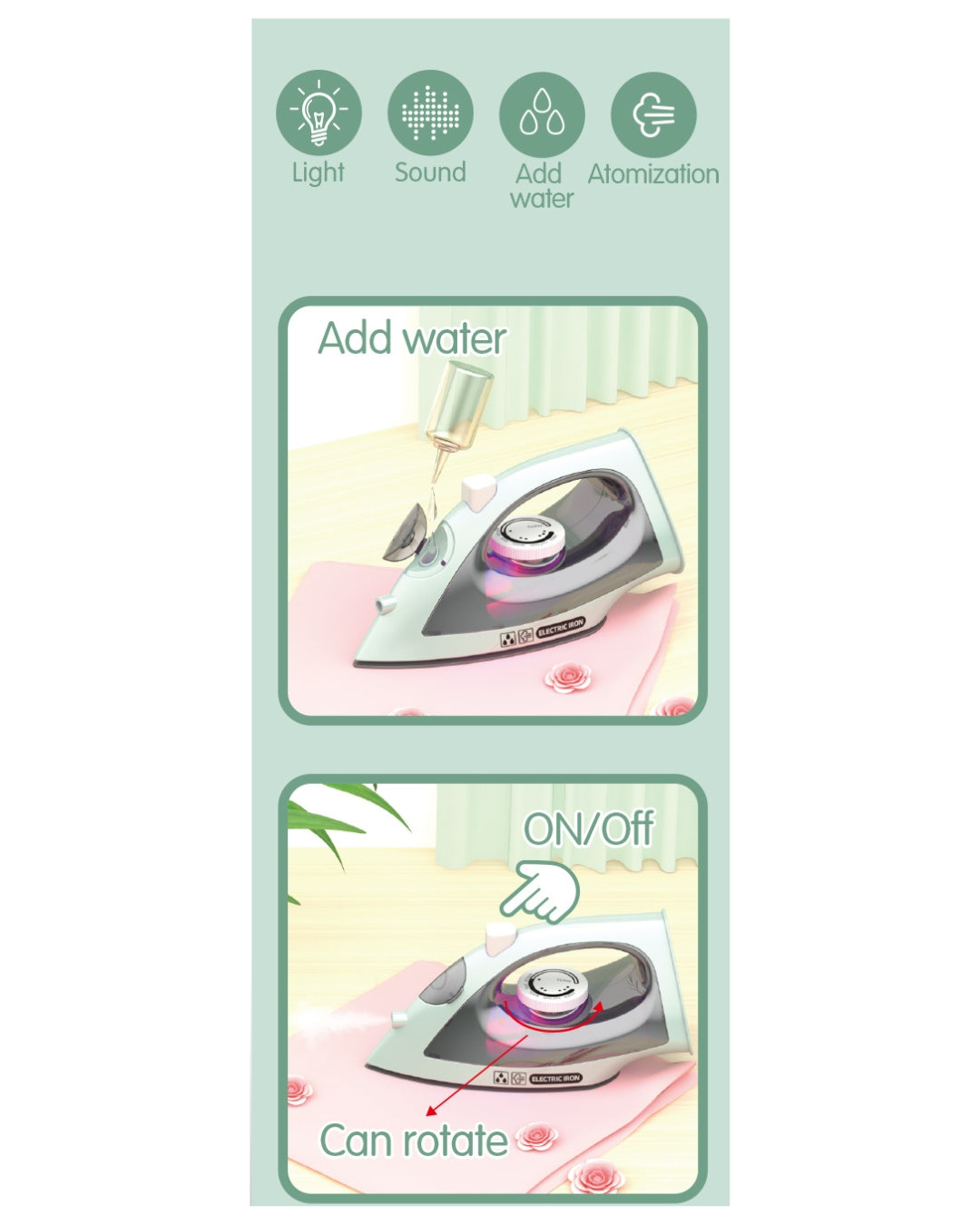 Electric Iron Toy Little Kitchen Series