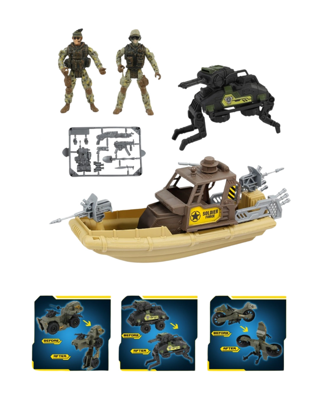 Special Combat Soldier Force Military Playset