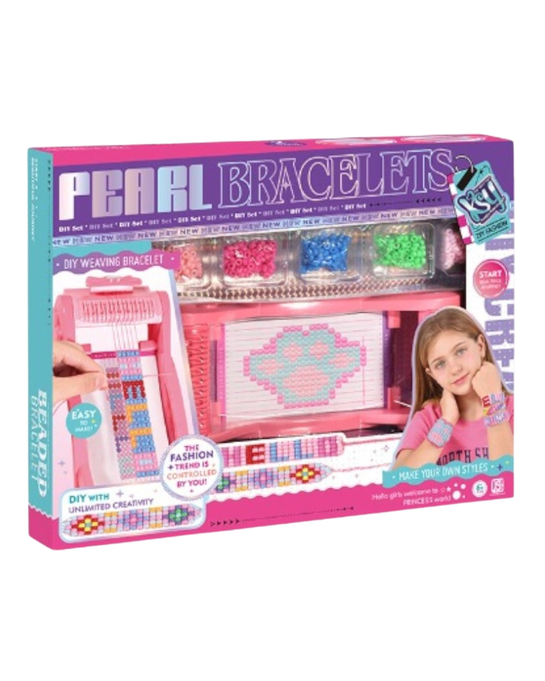 Pearl Bracelet DIY Weaving Loom Kit