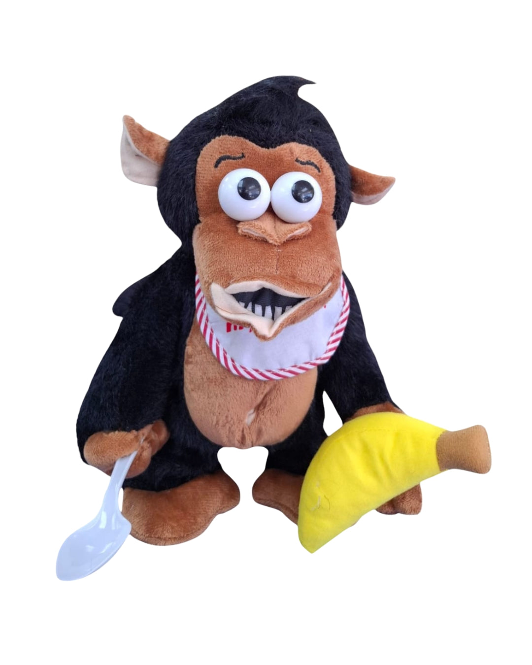 Interactive Plush Monkey Toy with Banana