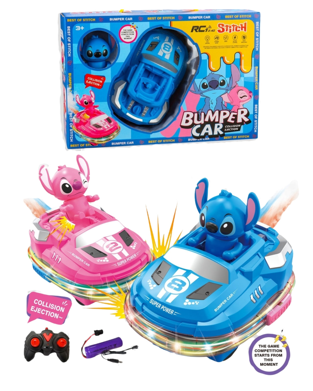 Stitch Light Music Bumper Car