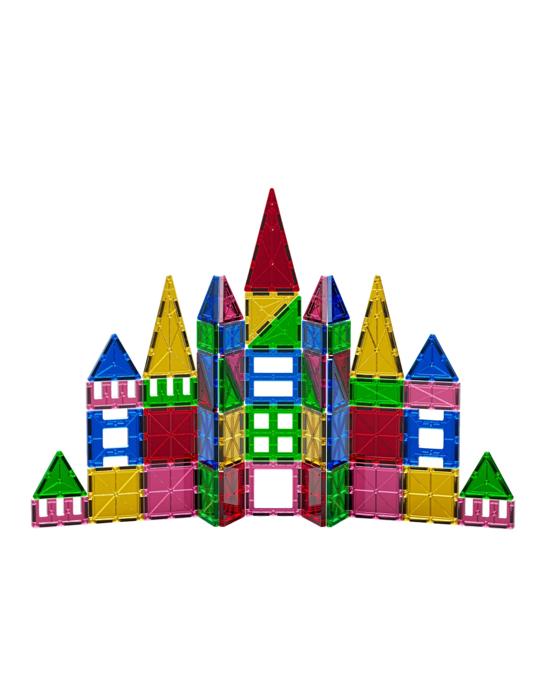 50-Piece Magnetic Castle Tiles Set