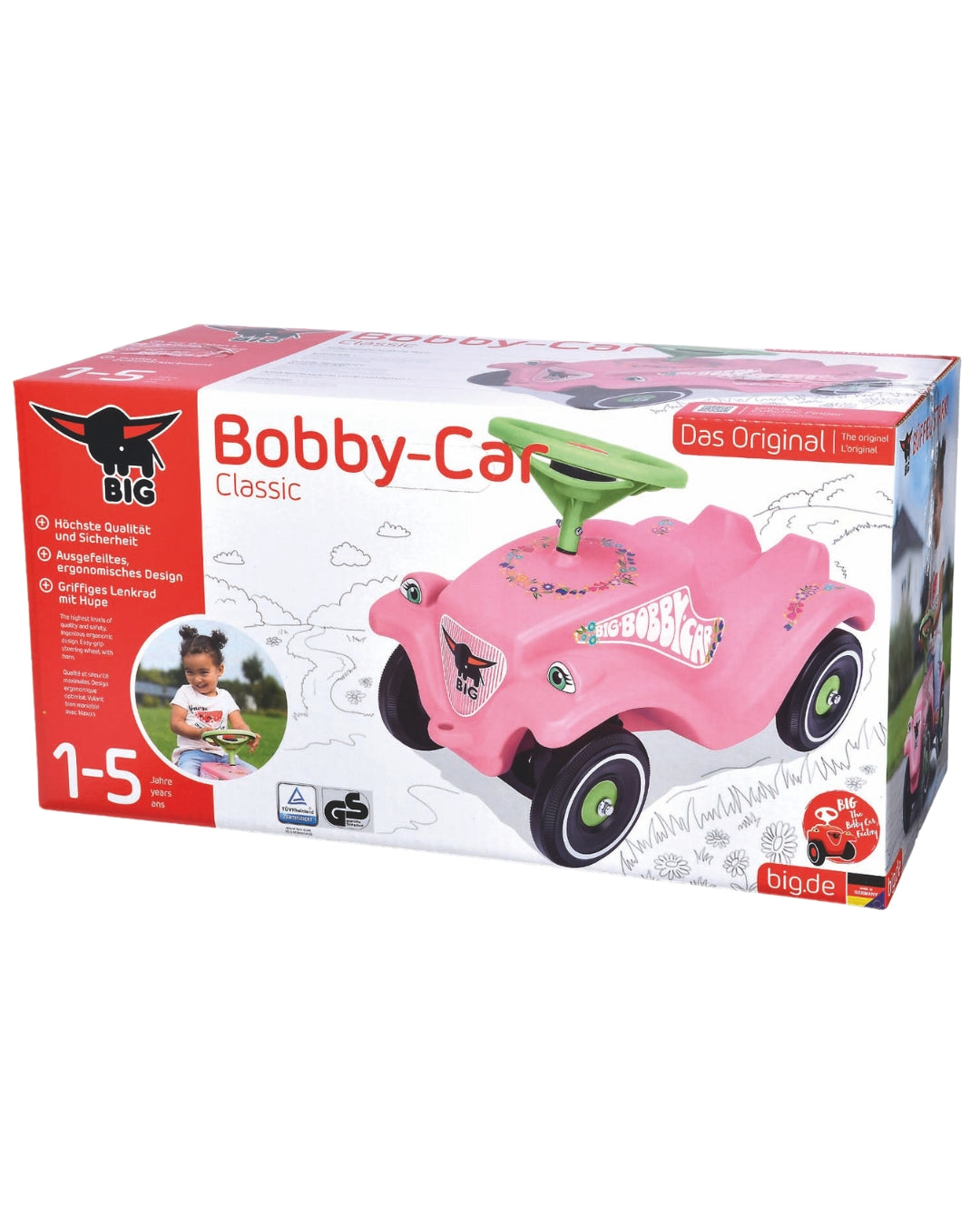 BIG Bobby Car Classic Flower Ride-On